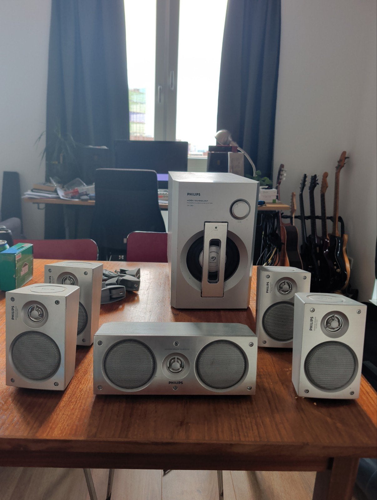 Philips 3800 5.1 Surround Sound Systeem met Vögel's beugels, Philips, Gebruikt, Surroundset, Ophalen