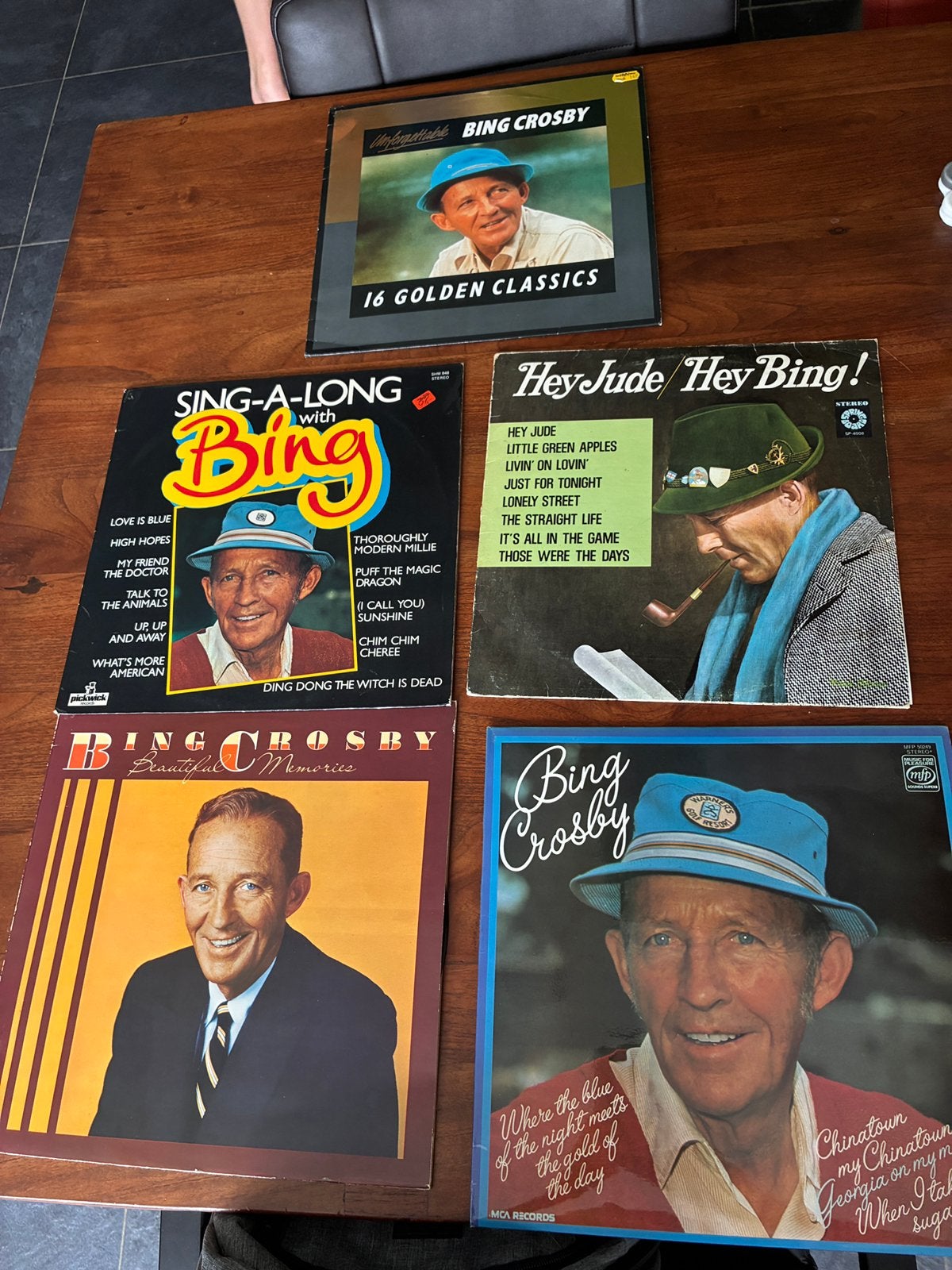 5 vinyl platen Bing Crosby, Ophalen of Verzenden, Gebruikt, Jazz, LP