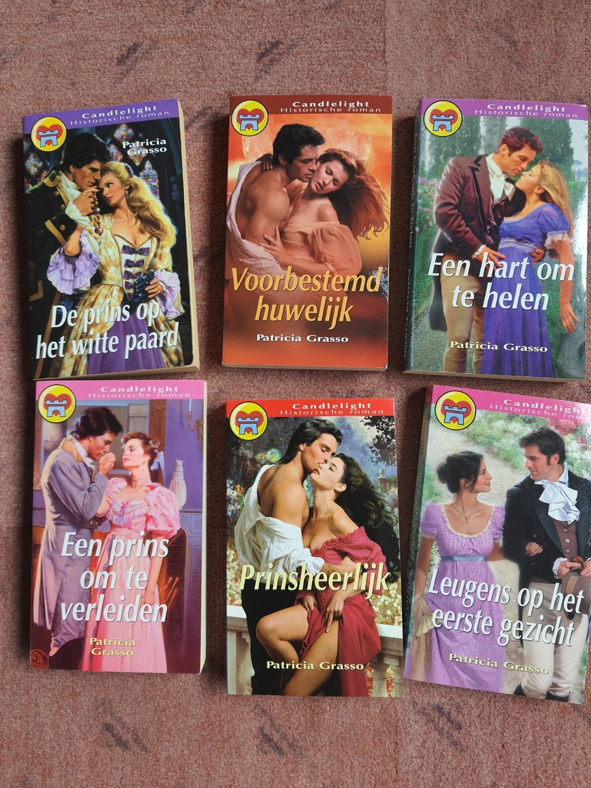Candlelight Historische Roman - Patricia Grasso (6 boeken, Ophalen of Verzenden, Gelezen