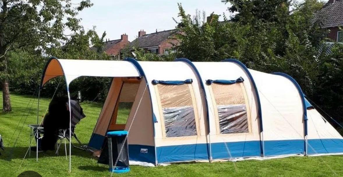 Tunneltent 4 pers Michigan Vrijbuiter, Ophalen, Gebruikt, Tot en met 4