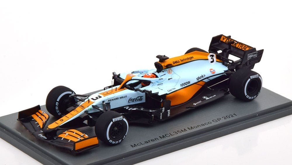 ✅ Daniel Ricciardo 1:43 Monaco GP 2021 Mclaren MCL35M S7678, Ophalen of Verzenden, Nieuw, Formule 1