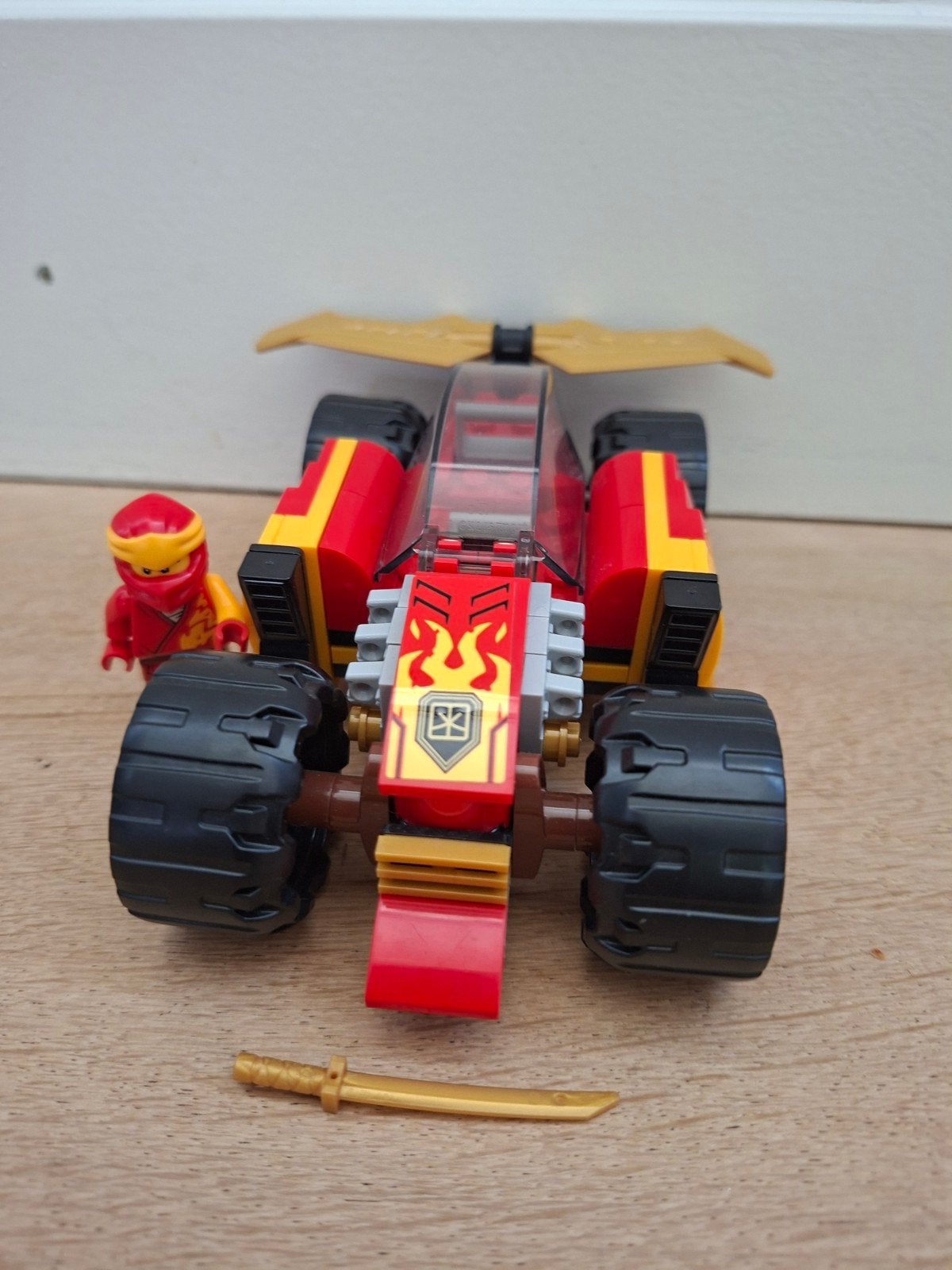 Lego Ninjago 71780 Kai's Race Car - Compleet met boekje, Compleet, Gebruikt, Lego, Ophalen of Verzenden