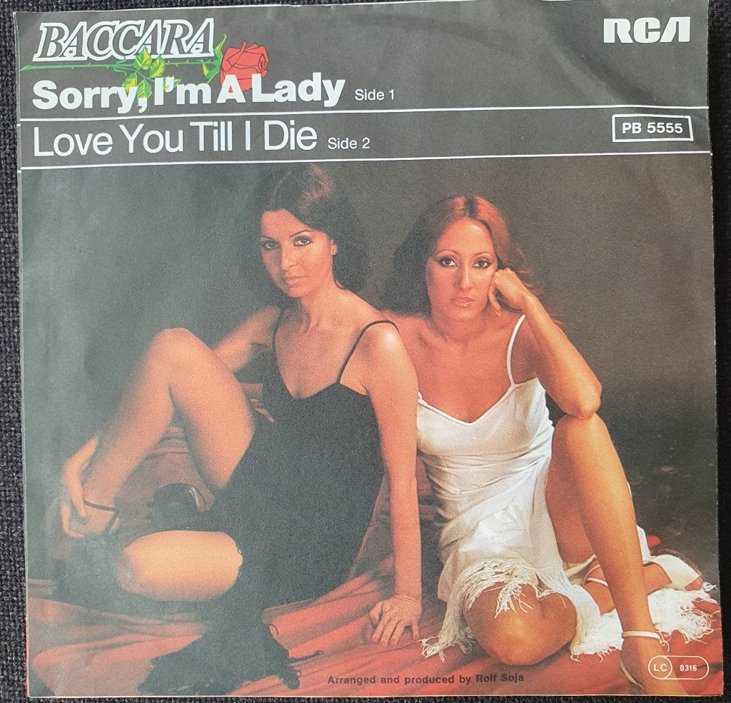 Baccara - Sorry I'm A Lady, Gebruikt, Verzenden, 7 inch, Fotohoes