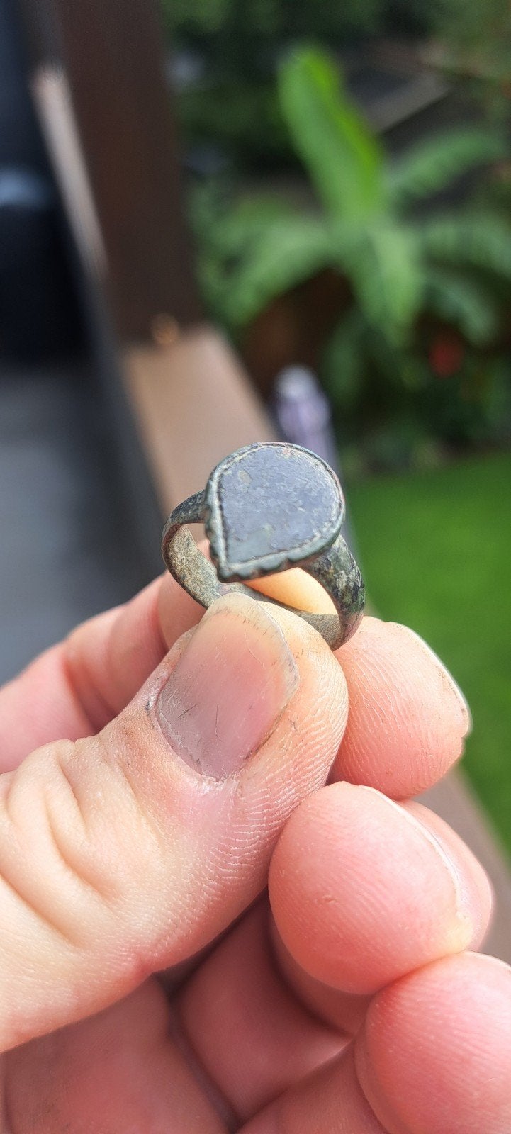 Romeins bronzen ring, bodemvondst (3), Ophalen of Verzenden, Brons, Ring