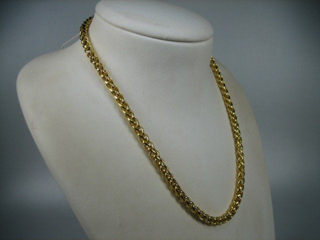 Punnik goudkleurig verguld dames & heren collier, Verzenden, Nieuw, Goud, Overige materialen