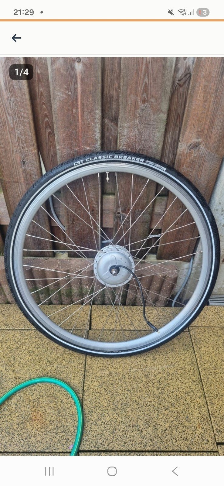 Bafang Voorwiel met motor voor elektrische fiets, Fietsen en Brommers, Fietsonderdelen, Gebruikt, Ophalen of Verzenden, Aluminium
