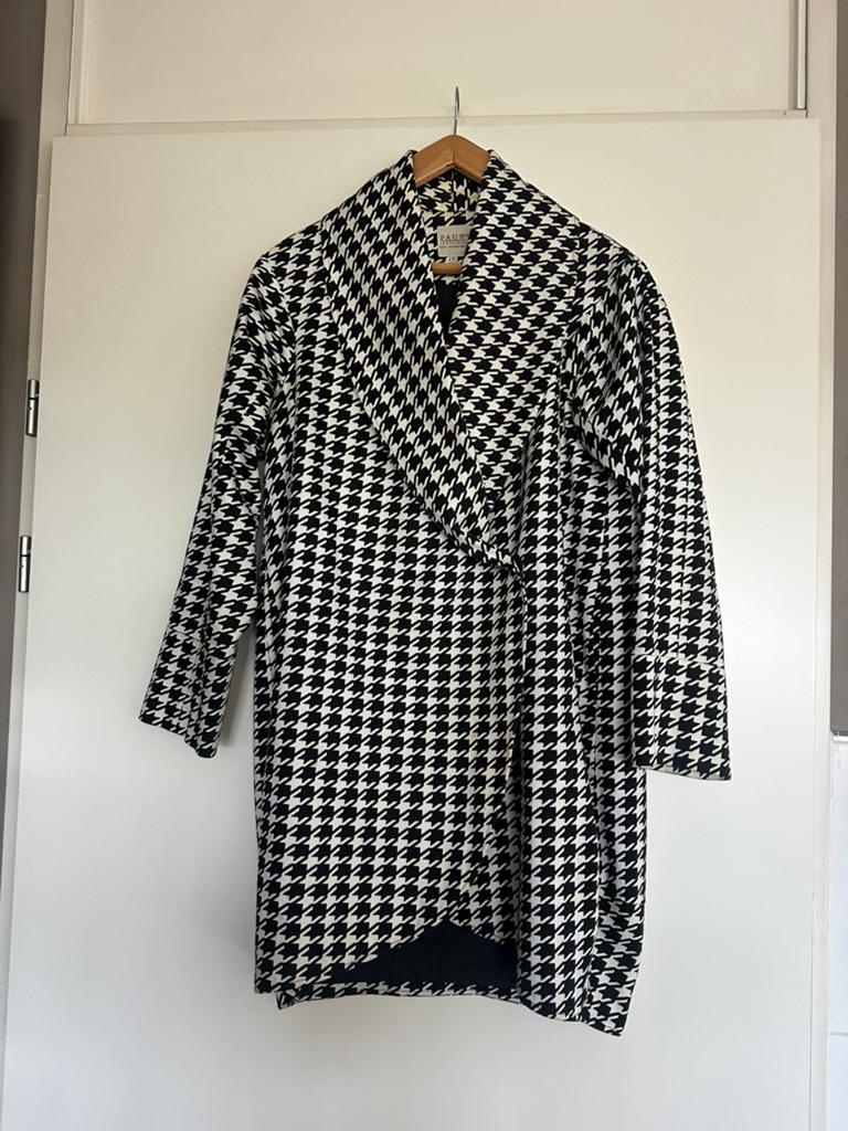Pied de poule Pauw jas model ‘eitje’ mt 2 40, Kleding | Dames, Jassen | Zomer, Ophalen of Verzenden, Zo goed als nieuw, Maat 38/40 (M)