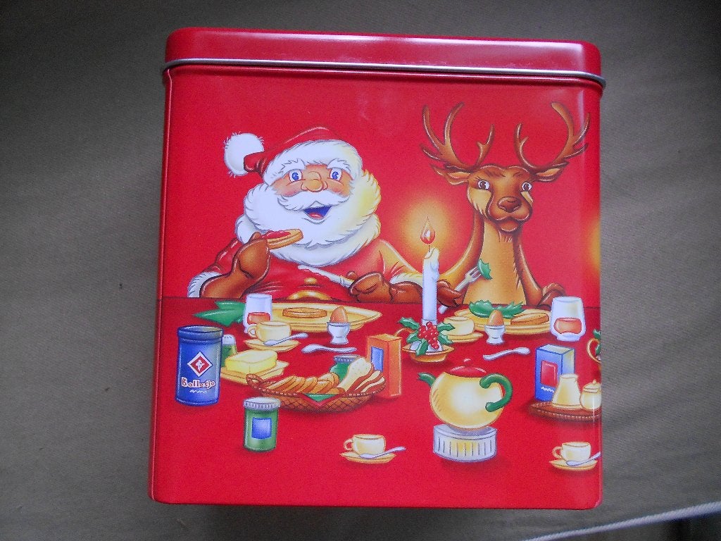 rood Bolletje kerst blik, Ophalen, Gebruikt