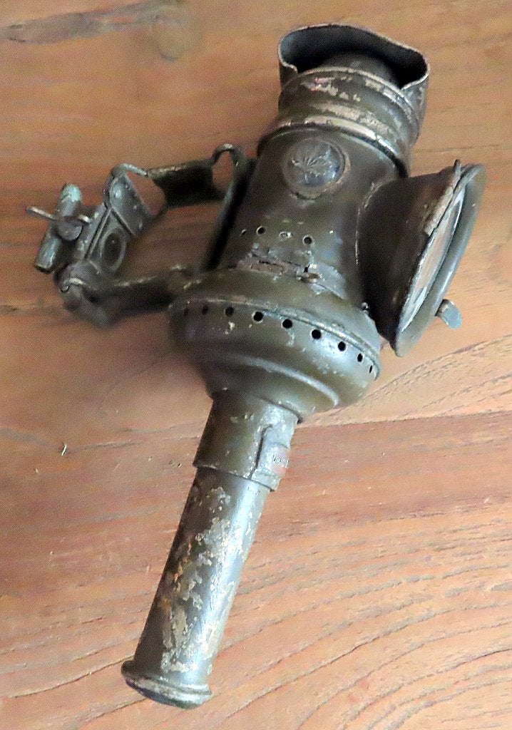 Uit inboedel:H.Riemann Bicycle candle lamp , militaire green, Verzenden, Landmacht, Nederland, Overige typen