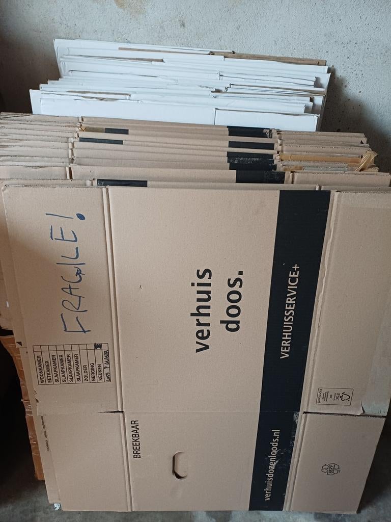 Gebruikt verhuis dozen, Ophalen, Minder dan 40 cm, Doos, 35 tot 50 cm