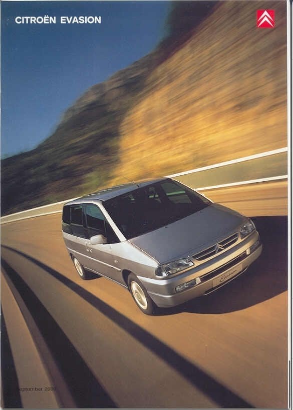 Citroën Evasion (sept. 2000) met bijlage, Boeken, Auto's | Folders en Tijdschriften, Ophalen of Verzenden, Nieuw, Citroën