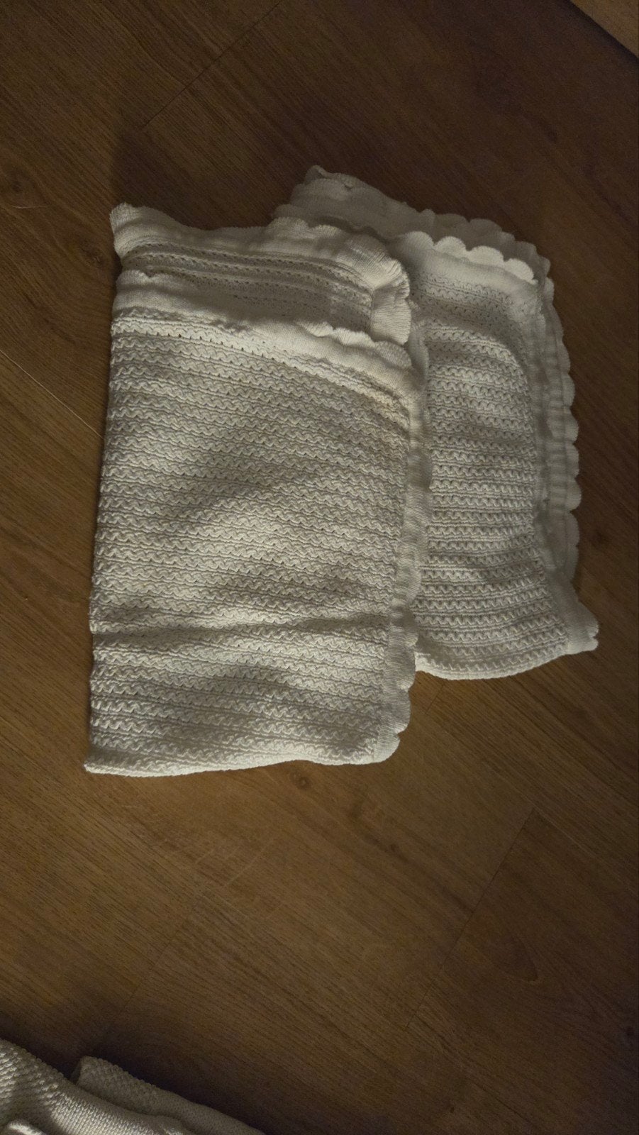 2 wieg dekentjes Ikea geschulpte rand wit, Ophalen, Jongetje of Meisje