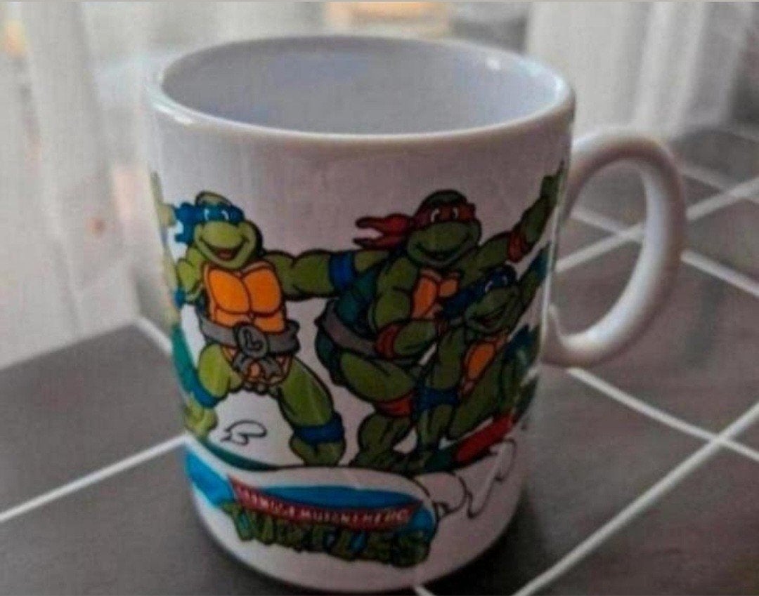 Beker Teenage Mutant Hero Turtles, Ophalen of Verzenden, Zo goed als nieuw, Overige stijlen, Kop(pen) en/of Schotel(s)