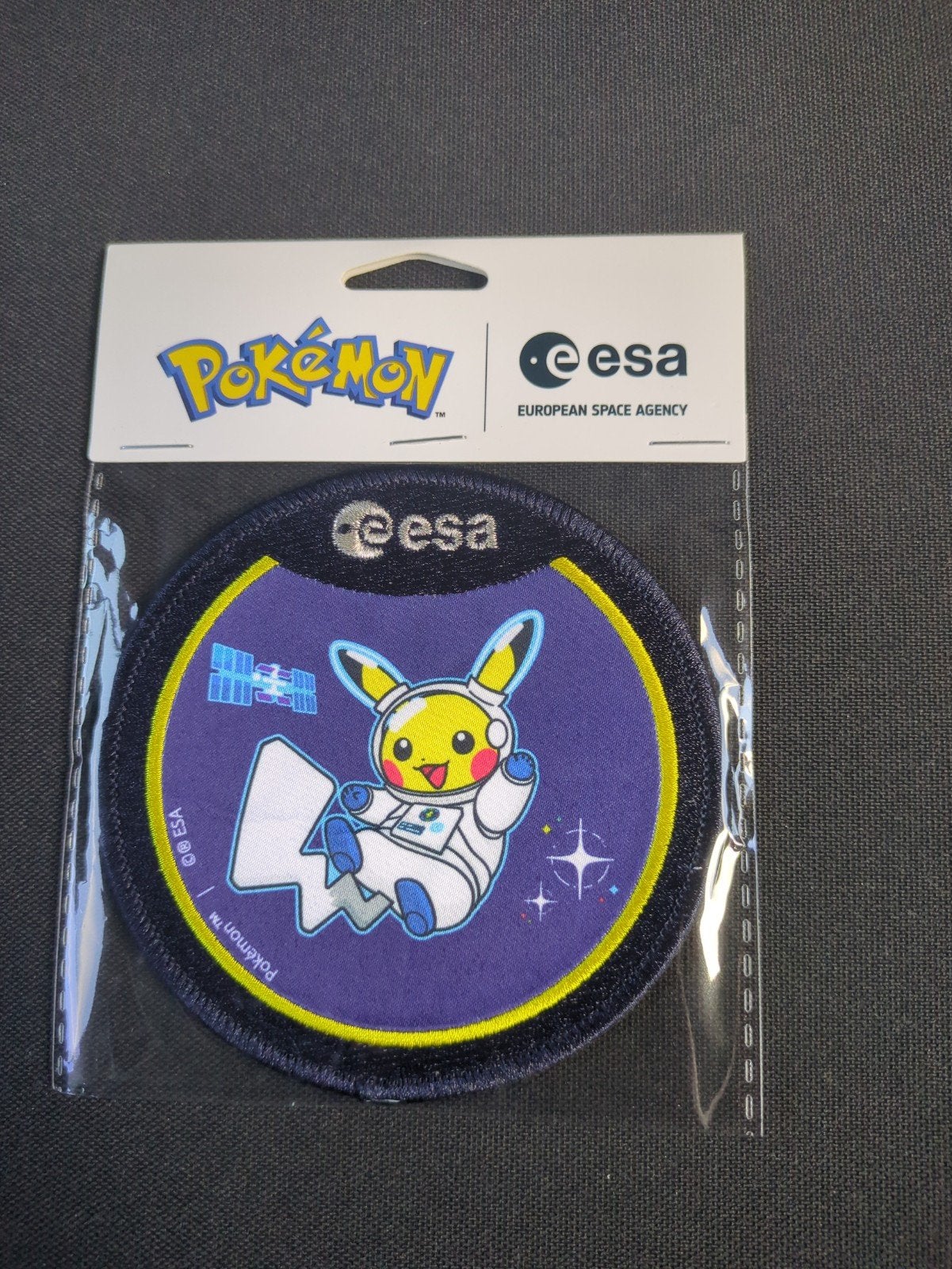 Pikachu astronaut misson patch Pokémon x ESA, Verzamelen, Verzenden, Nieuw