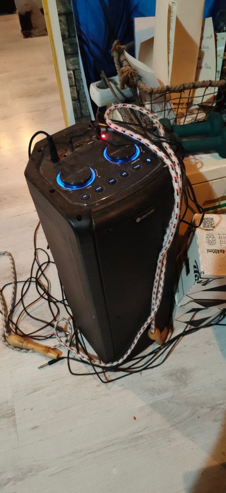 Midi Karaoke Speakers - Ook voor buiten!, Audio, Tv en Foto, Karaoke-apparatuur, Ophalen of Verzenden, Gebruikt, Luidspreker(s)