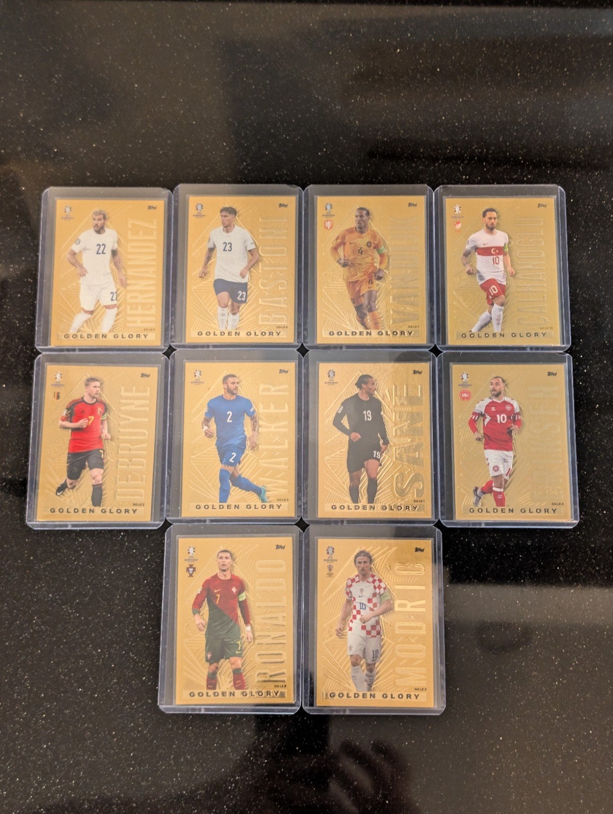 Topps Euro 2024 Golden Glory set - complete, Ophalen of Verzenden, Zo goed als nieuw, Meerdere plaatjes