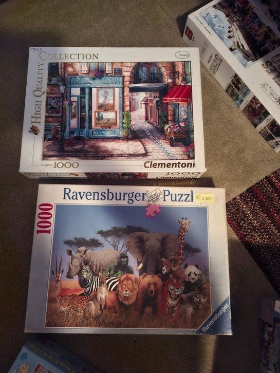Heel veel puzzels, Ophalen, 500 t/m 1500 stukjes, Zo goed als nieuw
