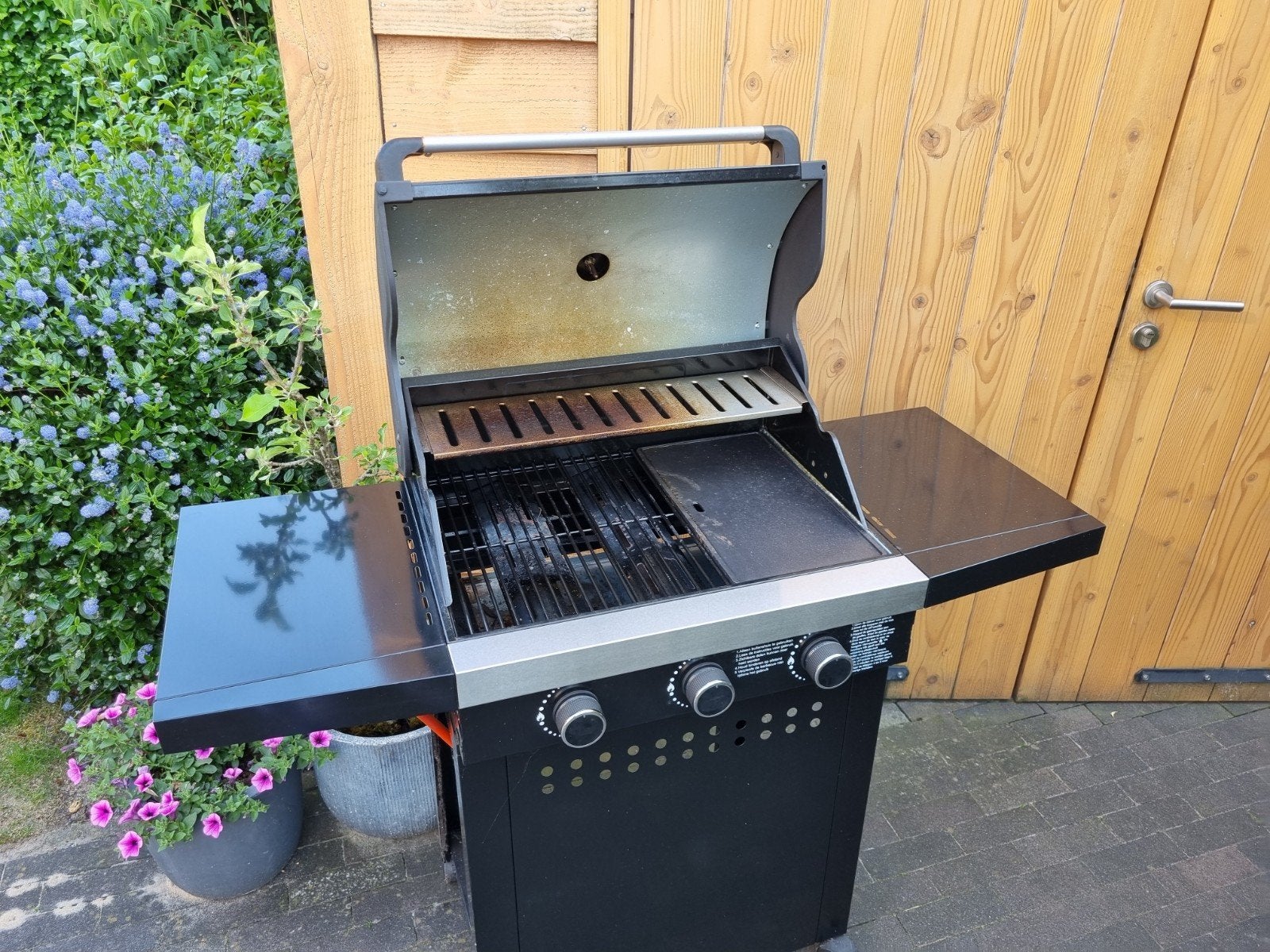 Gebruikte buitenkeuken/gasbarbecue met 3 branders, Ophalen, Gebruikt, Barbecook