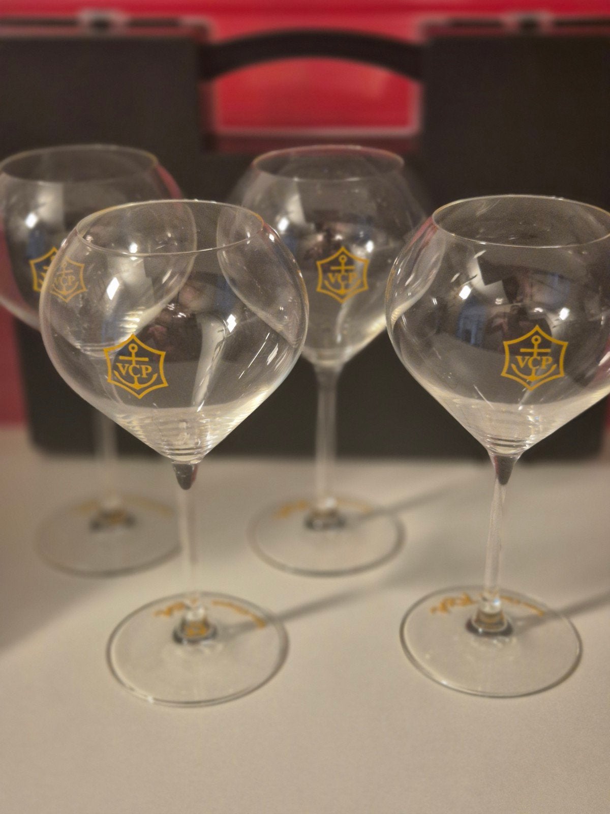 4 Veuve Cliquot Riche glazen, Ophalen, Nieuw, Overige typen