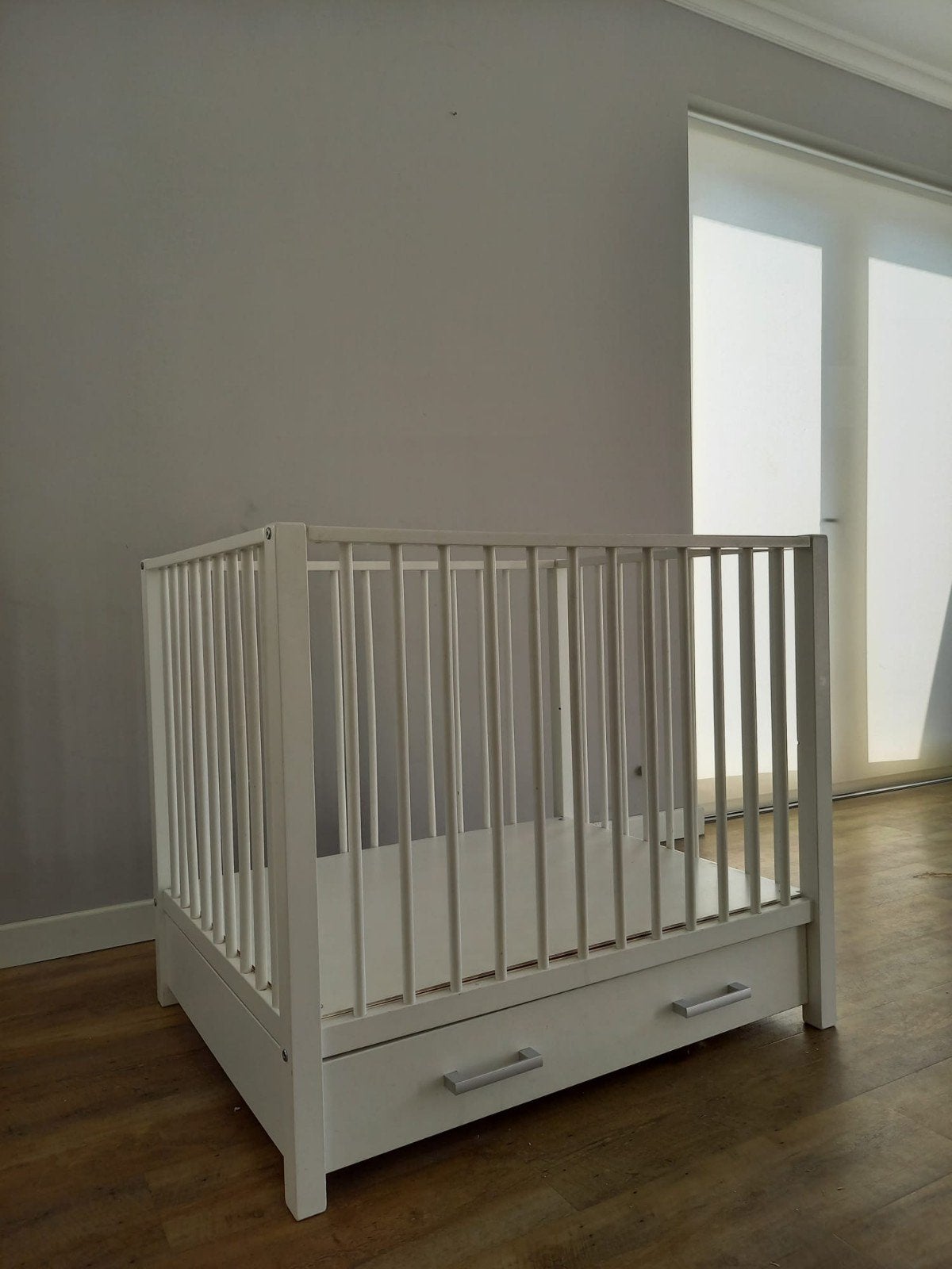 Witte houten box, Ophalen, Gebruikt, Lade