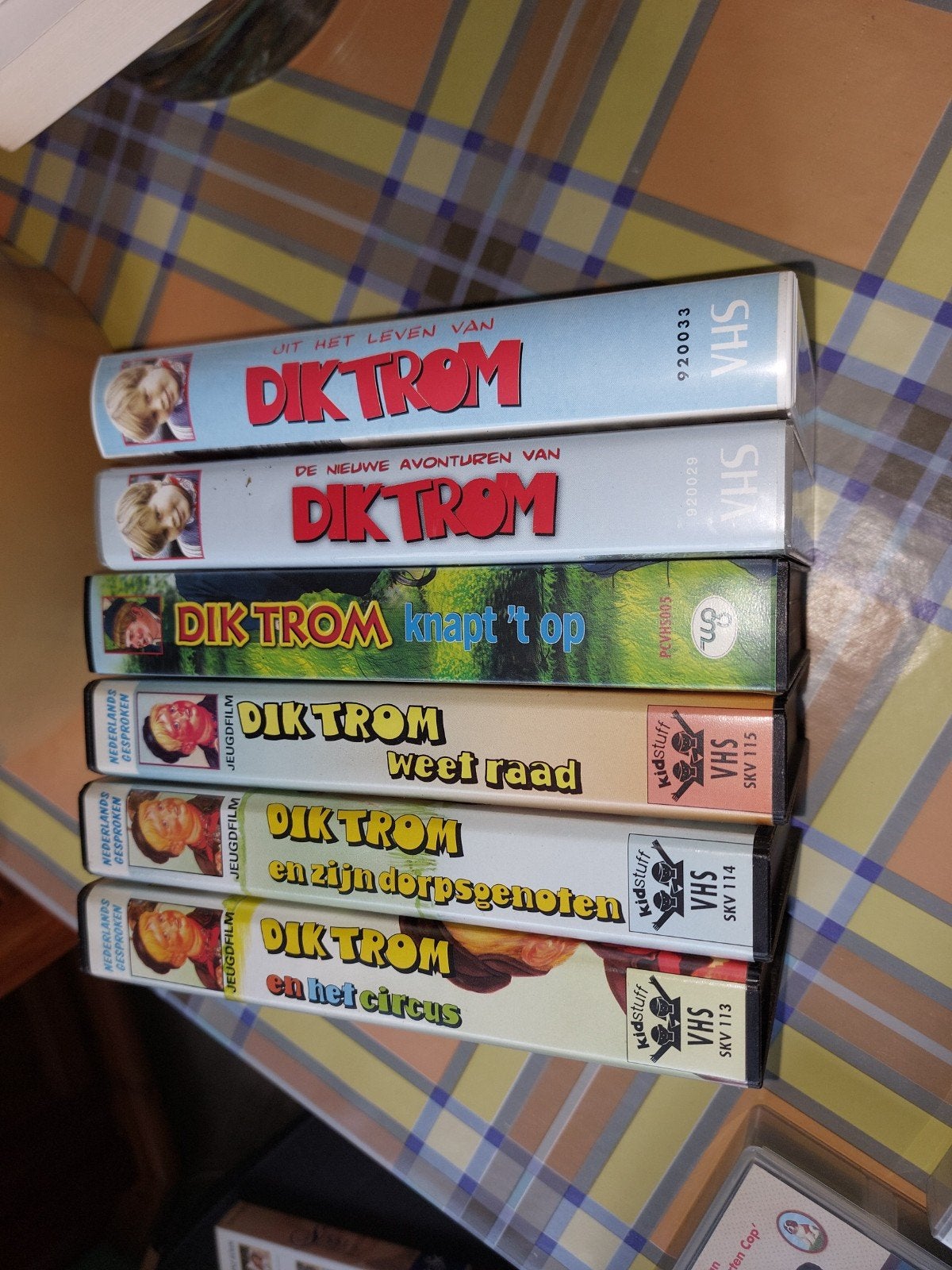 4 VHS Dik Trom films - Jeugdfilm collectie, Gebruikt, Alle leeftijden, Kinderprogramma of -film, VHS