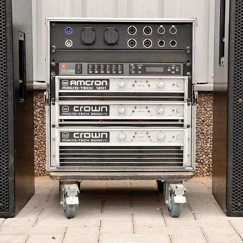 JBL P733 (4) + P746 (4) + Crown amplifier rack, Gebruikt, JBL, Overige typen, Ophalen