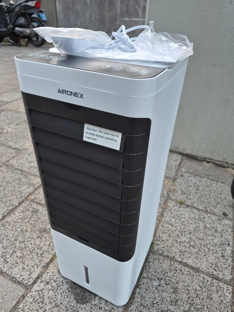 Aironex Aircooler / Luchtkoeler – Met Koelelementen, 5L, Ophalen, Minder dan 60 m³, Timer, 3 snelheden of meer