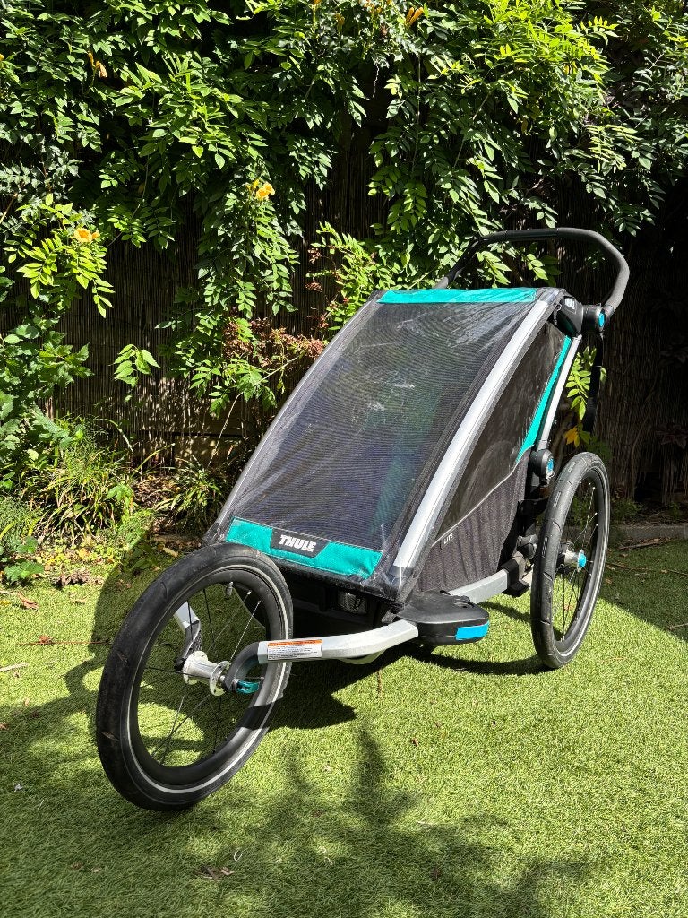 Thule Chariot Lite 1 incl. hardloop- en fietsset, babysling, Ophalen, Gebruikt, Minder dan 20 kg, Vering