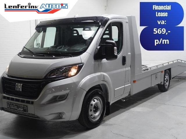Fiat Ducato 2.2 Mjet 140 pk Autotransporter Tijhof BPM vrij, Voorwielaandrijving, Stof, Gebruikt, 4 cilinders