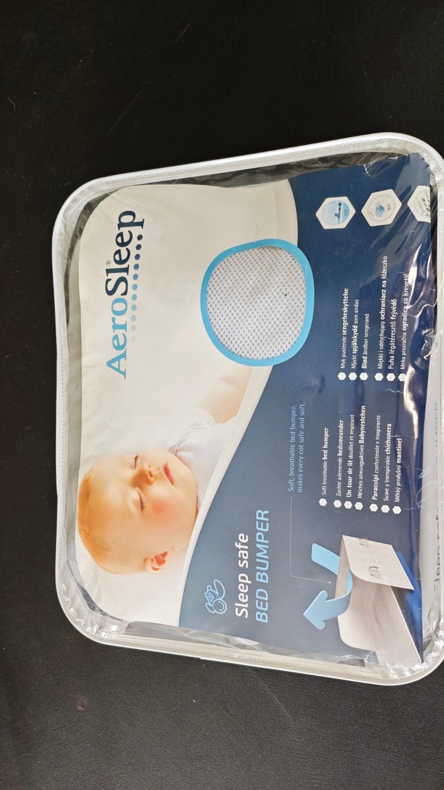 baby bed bumper aerosleep, Ophalen, Jongetje of Meisje, Wit, Ademend