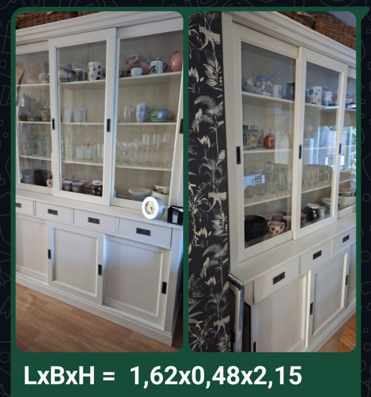 Nette buffetkast, Huis en Inrichting, Kasten | Buffetkasten, Ophalen, Gebruikt, 25 tot 50 cm, 200 cm of meer