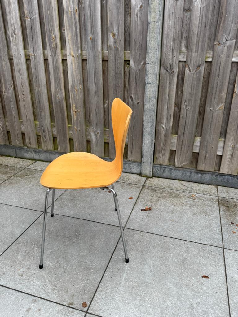 4 Vintage Fritz Hansen Vlinderstoel - Gebogen Hout, Huis en Inrichting, Stoelen, Ophalen, Overige kleuren, Zo goed als nieuw, Eén