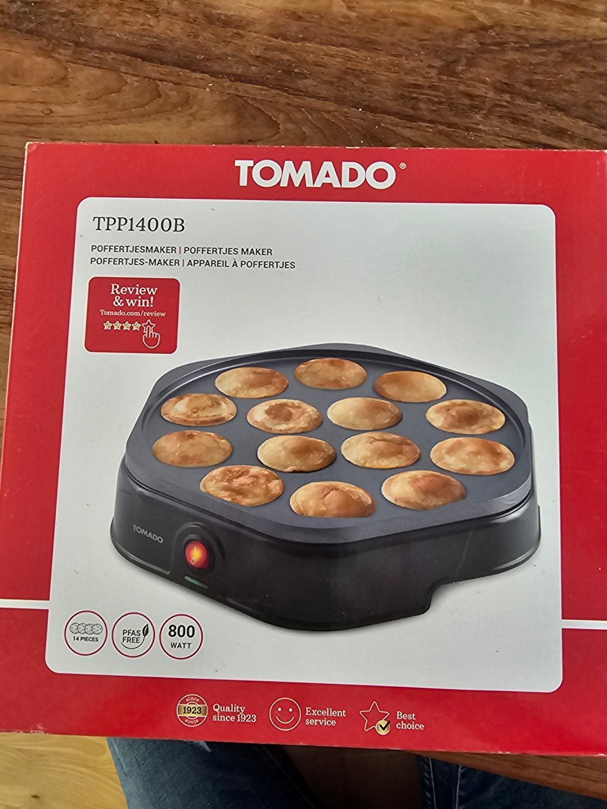 Tomado TPP1400B Poffertjesmaker - Nieuw in doos, Ophalen