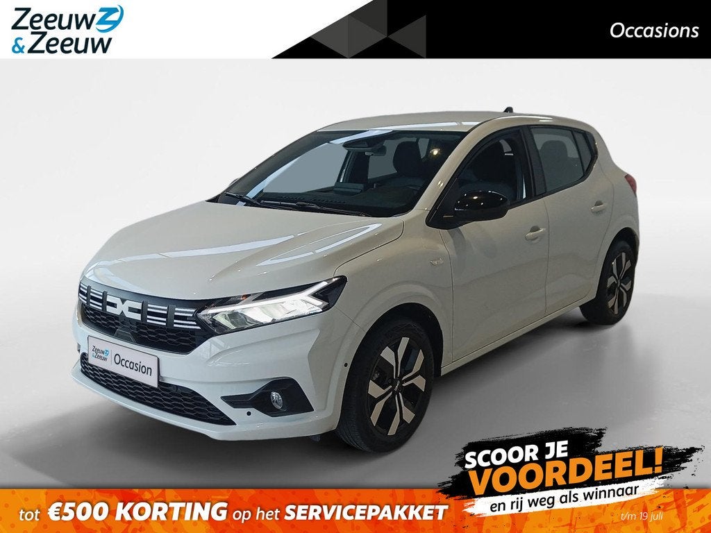 Dacia Sandero 1.0 TCe 90 Journey *Navi via Carplay*Camera*Cl, Auto's, Dacia, Bedrijf, Te koop, Sandero, ABS, Achteruitrijcamera