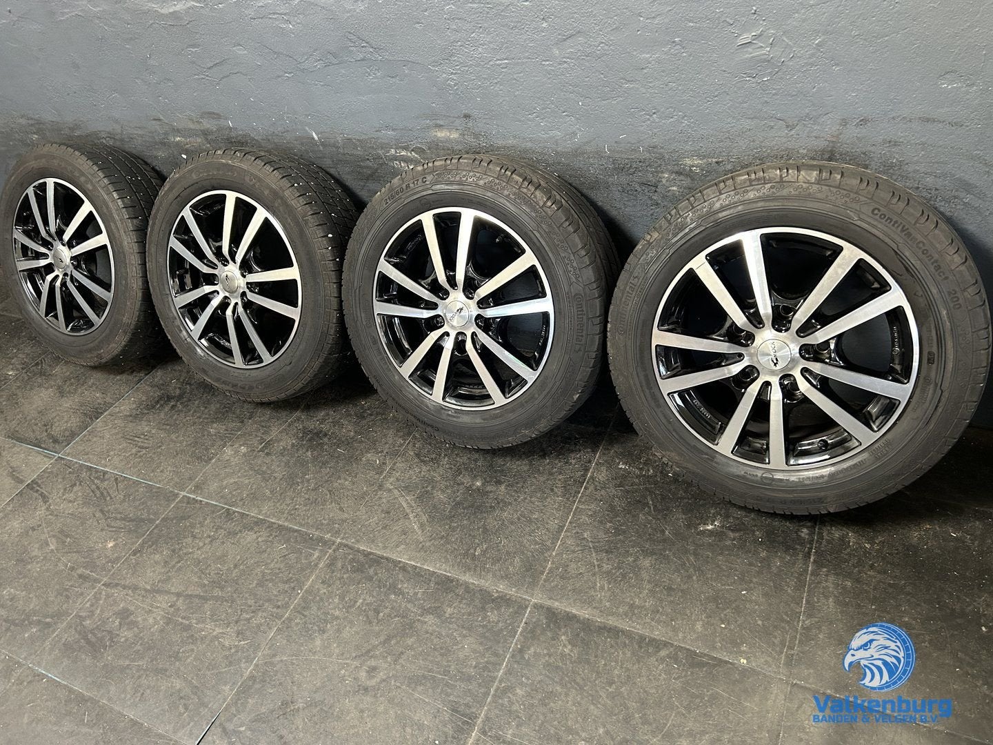 6.5mm! Ford Transit Custom 17 inch zwart Brock velgen 5x160