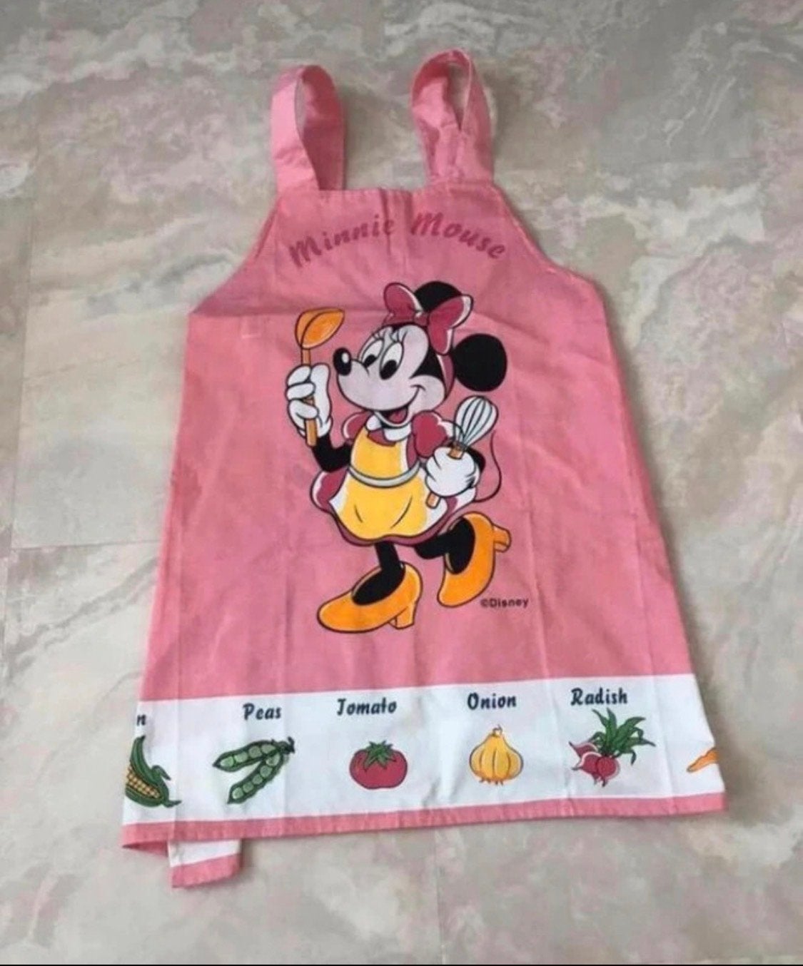 Minnie Mouse Schort voor Kinderen - Roze met Groenten, Ophalen, Gebruikt, Meisje