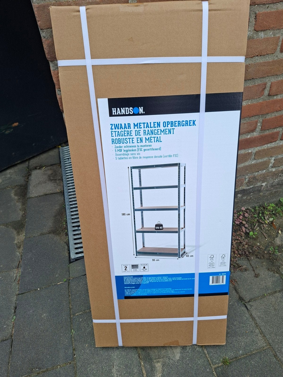 Zwaar Metalen Opbergrek, Ophalen, Nieuw