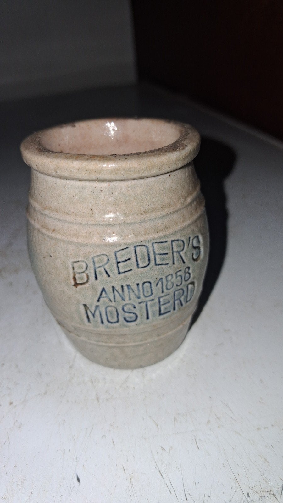 Antiek Breder's Mosterdpotje Anno 1856, Antiek en Kunst, Ophalen of Verzenden