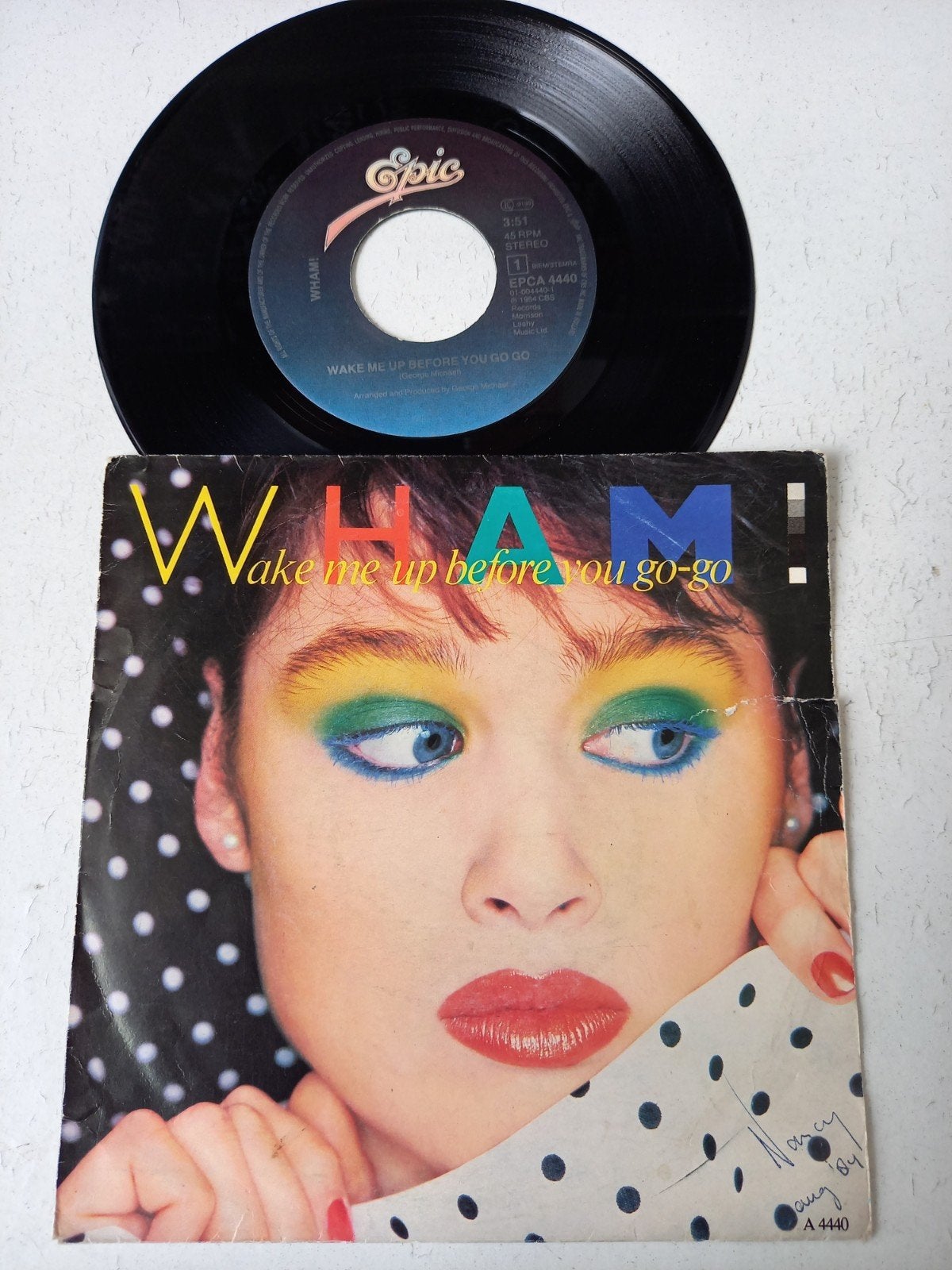 Wham  , single  ( 2 singles  ), Ophalen of Verzenden, Zo goed als nieuw, Pop