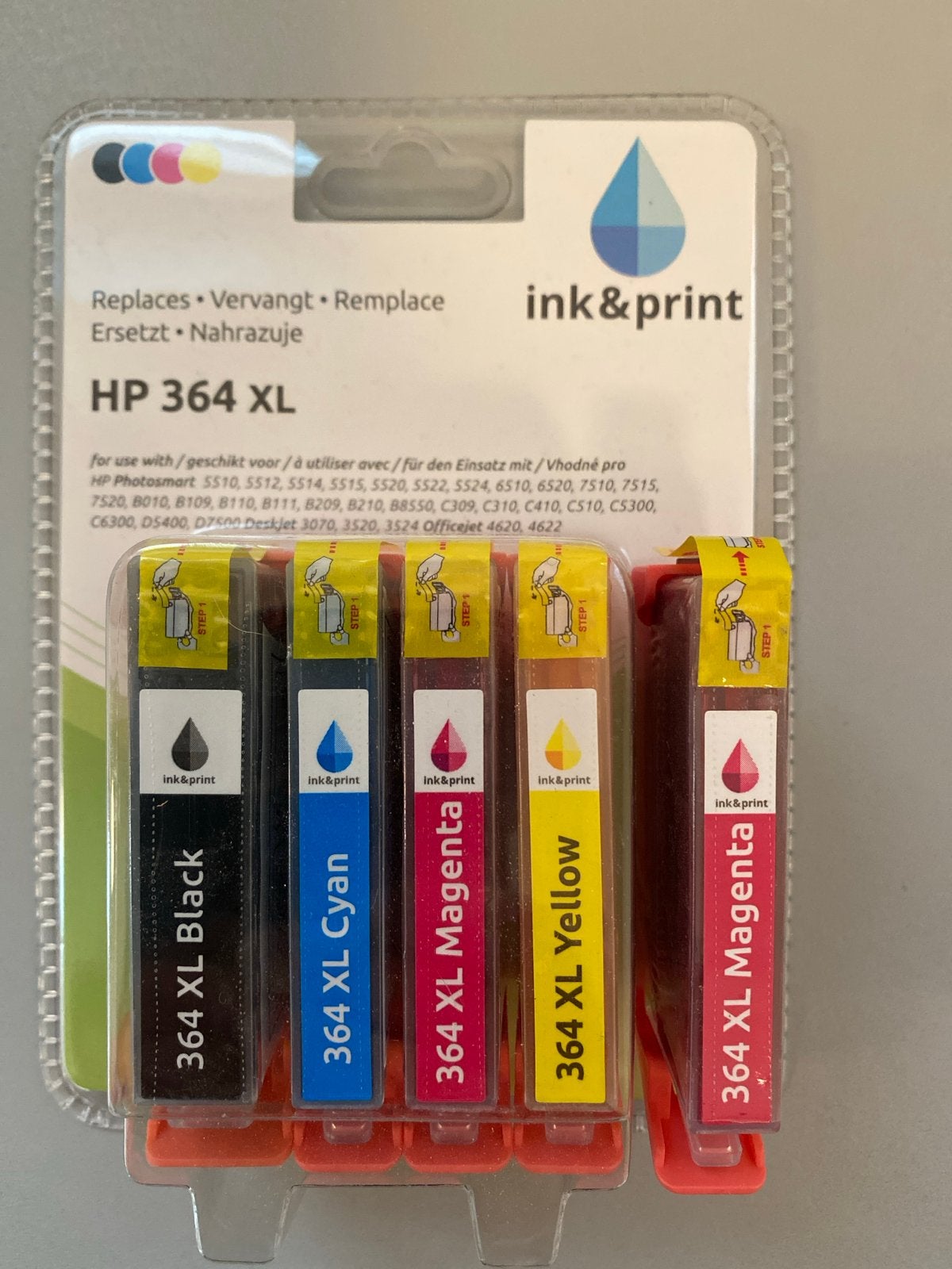 HP 364 XL Inkt & Print Cartridges - 5-pack, Ophalen of Verzenden, Nieuw, Cartridge