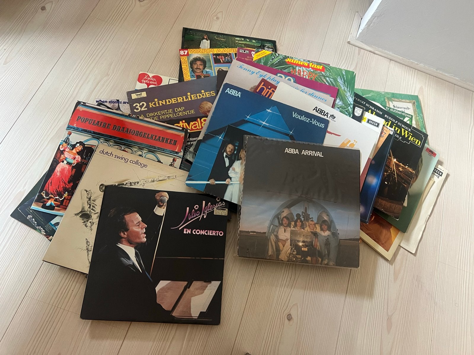 Grote collectie vinyl platen met opbergkoffers, LP, Gebruikt, Pop, Ophalen of Verzenden