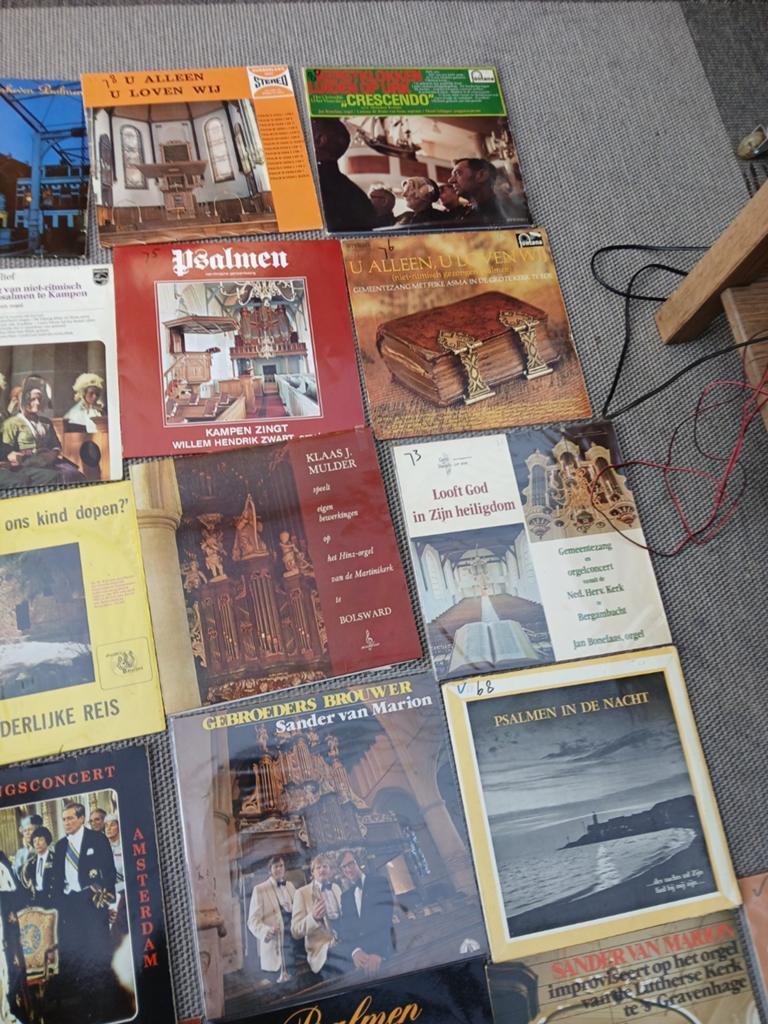 38 Oude Grammofoonplaten: Psalmen en Koren Collectie, Cd's en Dvd's, Ophalen, Gebruikt