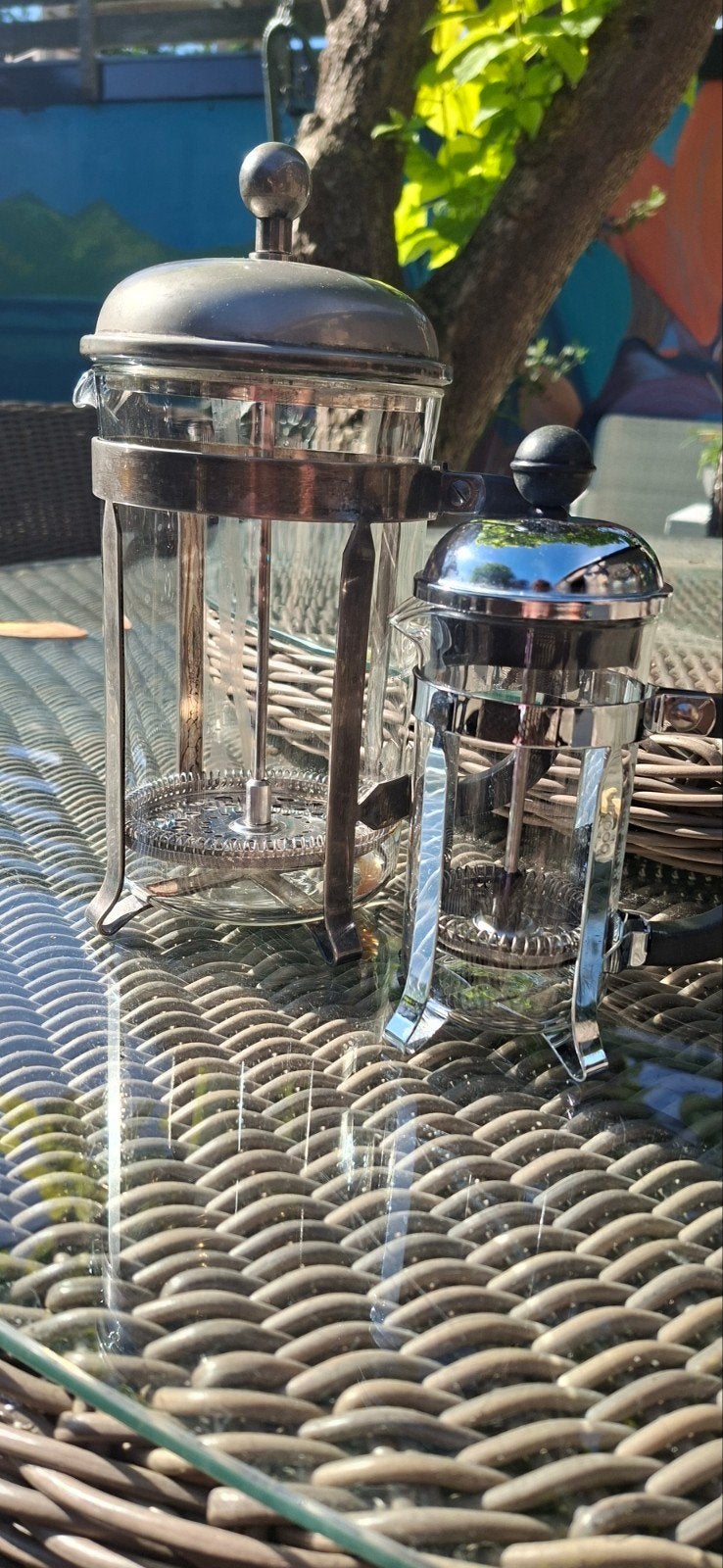 Bodum koffiezetapparaten: groot en klein, Witgoed en Apparatuur, Gebruikt, Overige modellen, 10 kopjes of meer, Gemalen koffie