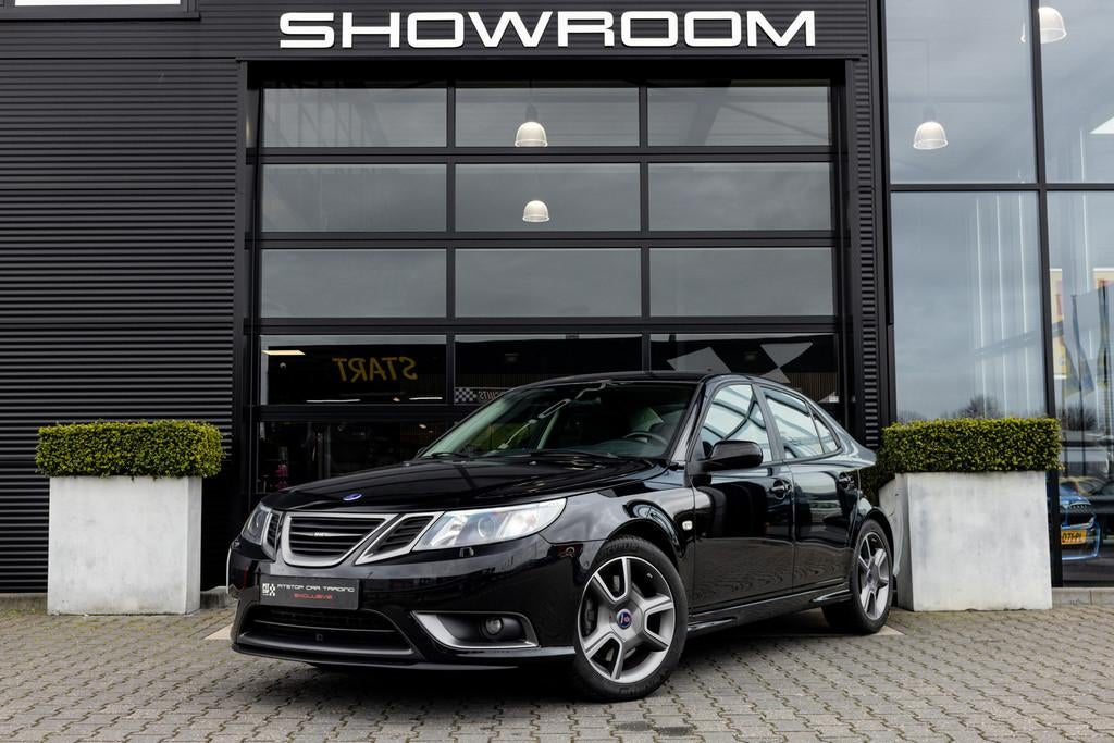 Saab 9-3 Turbo X 2.8 T V6, Memory, Zwitsers Bose, Nieuwstaat, Auto's, Saab, Automaat, Gebruikt, Zwart, Bedrijf