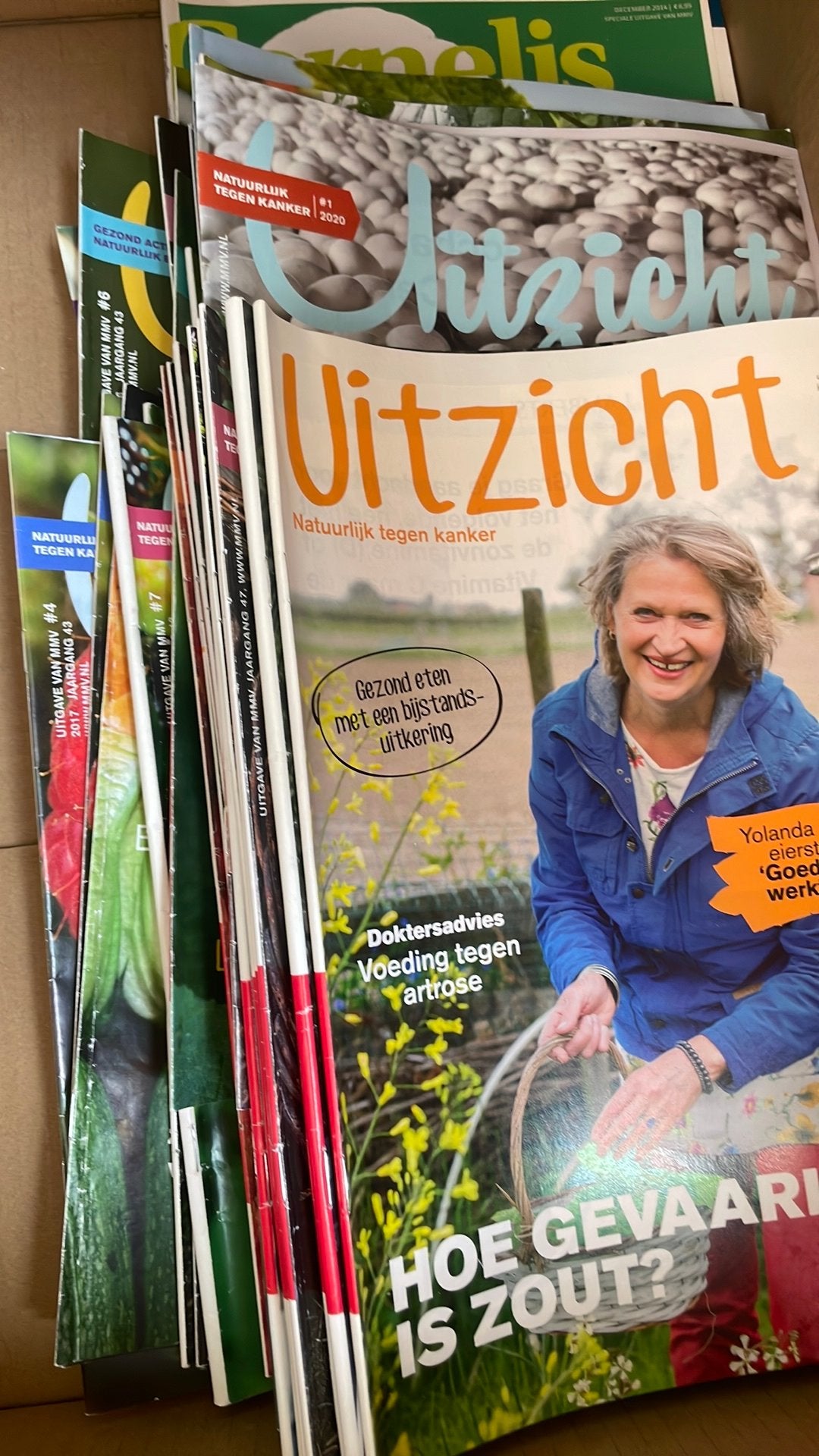 50x Tijdschrift Uitzicht. Moerman, Natuurlijk tegen kanker, Boeken, Ophalen, Gelezen, Dieet en Voeding