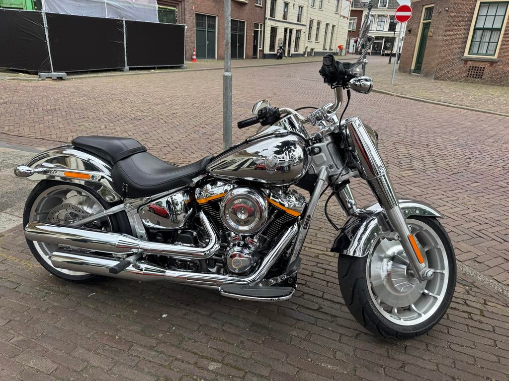 Harley Davidson Fat Boy Gray Ghost (FLSTFI) #1206/1990, Motoren, Motoren | Harley-Davidson, 2 cilinders, Sportuitlaat, Occasion
