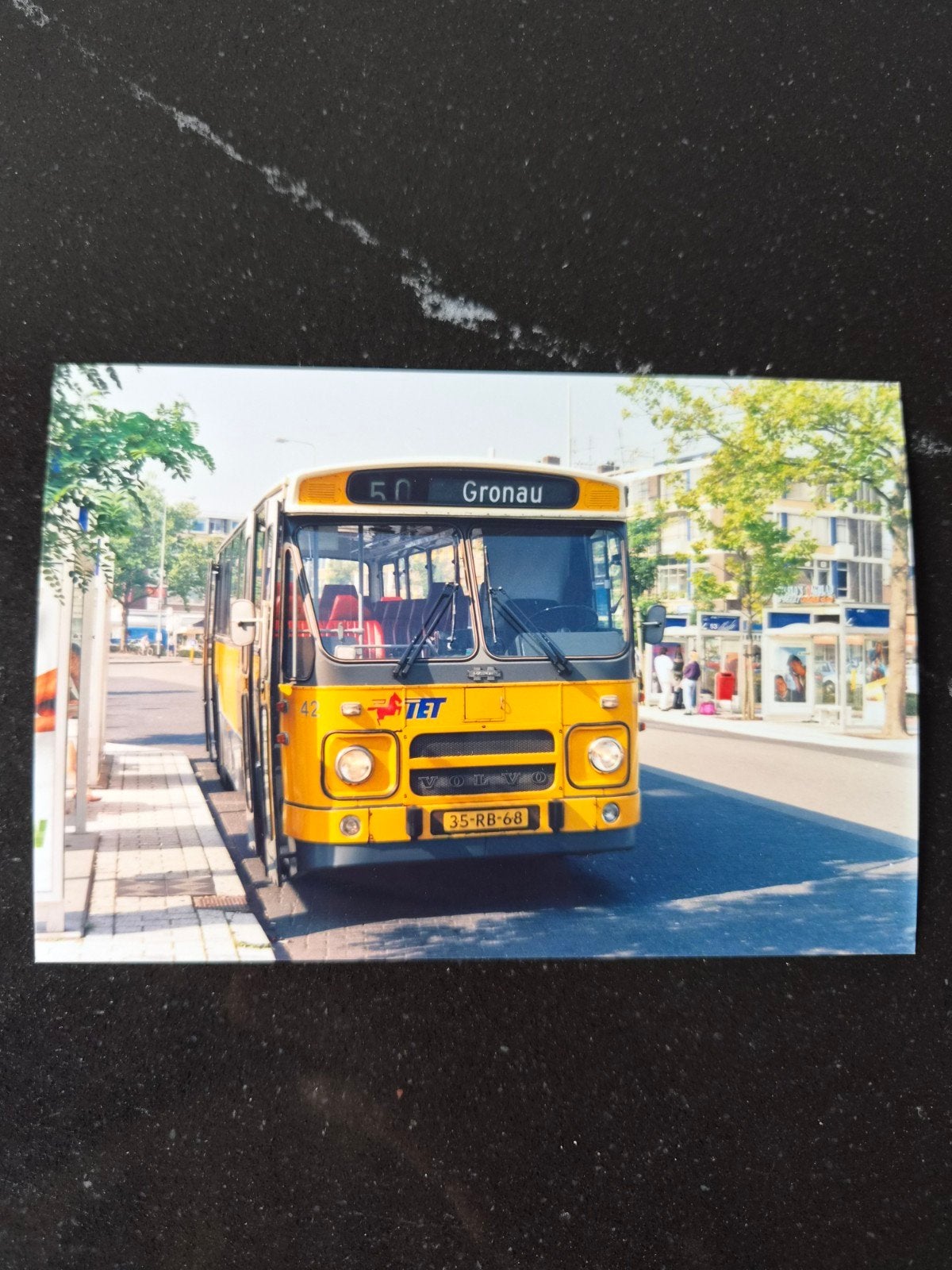 Foto 10x15 bus TET 42, Ophalen of Verzenden, Bus of Metro, Overige typen