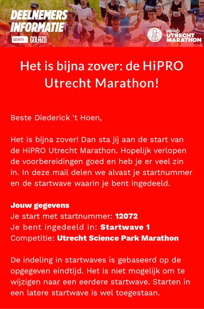 HiPro hele marathon, Tickets en Kaartjes, Evenementen en Festivals, Eén persoon