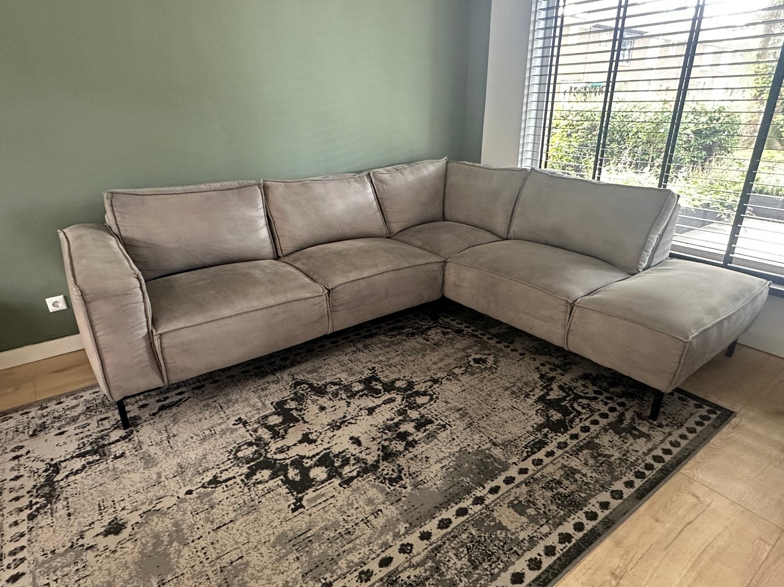 Hoekbank Playa Haco – grijs – hoek rechts – 280 x 230 cm, Ophalen, Zo goed als nieuw, Stof