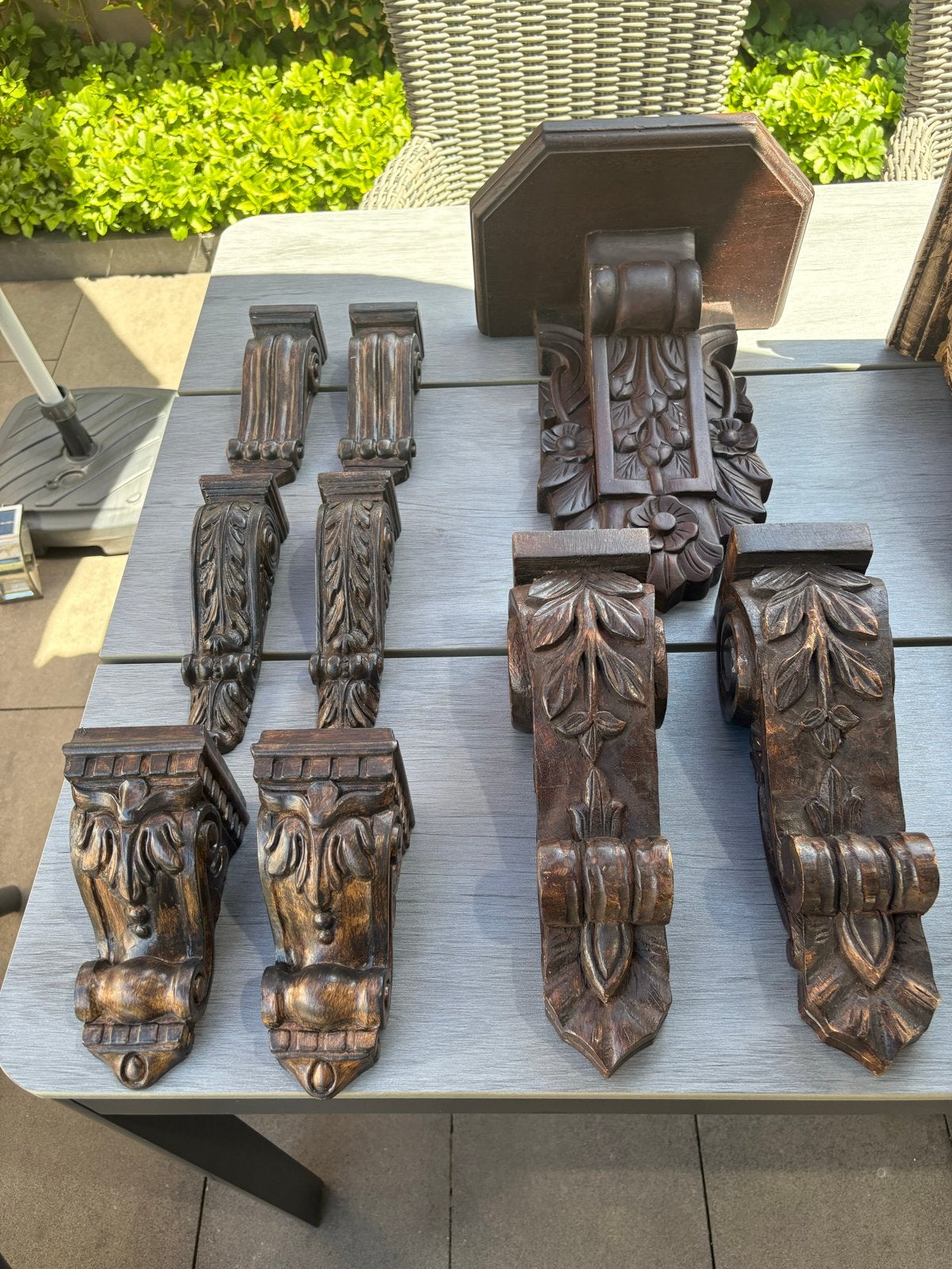 Decoratieve houten consoles en plankdragers, Ophalen of Verzenden